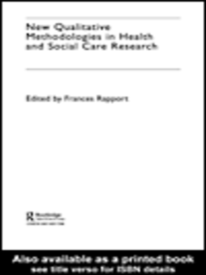 cover image of New Qualitative Methodologies in Health and Social Care Research
